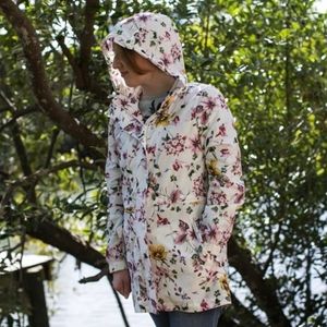 NWT Garden Floral Raincoat size m